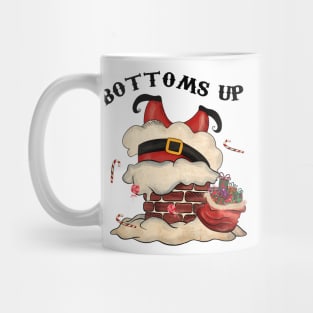 Bottoms Up, Vintage Santa Mug